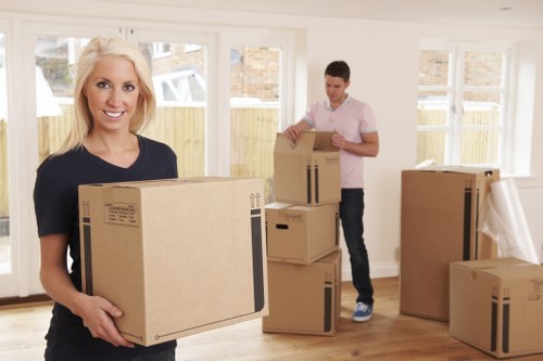 Commercial moving team planning an office relocation in Crouch End