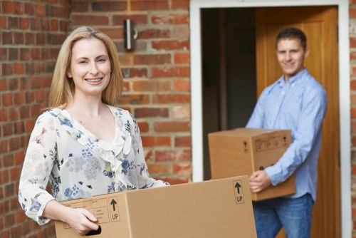 Furniture pick-up service for a Crouch End home with bulky items ready for collection