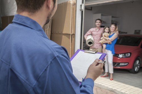 Professional moving team handling a flat move in Crouch End