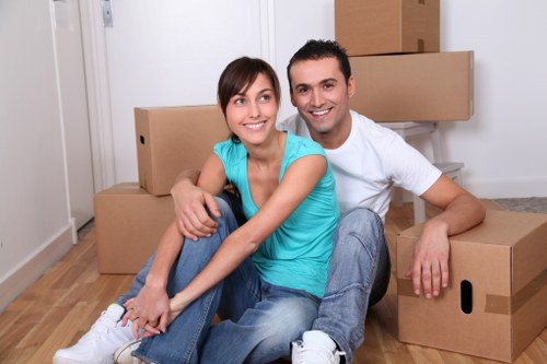 Packing and loading household items for a local move