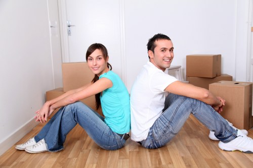Apartment move in Crouch End with careful handling of stairs and hallways