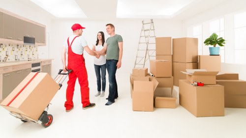 Van loading for a flat or house removal near Crouch End