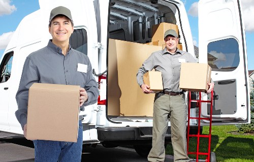 Careful loading of furniture for a home move in North London