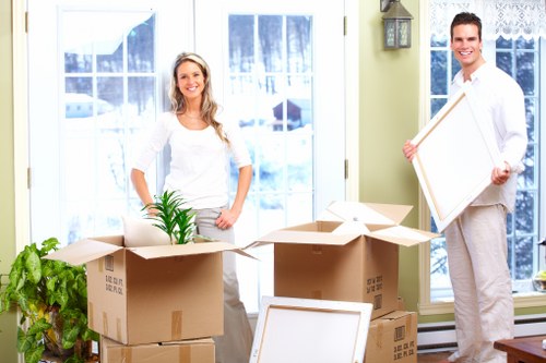 Moving furniture through a typical Crouch End property