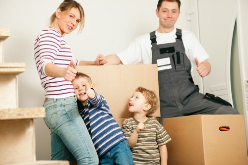 Professional van loaded for a small move near Crouch End